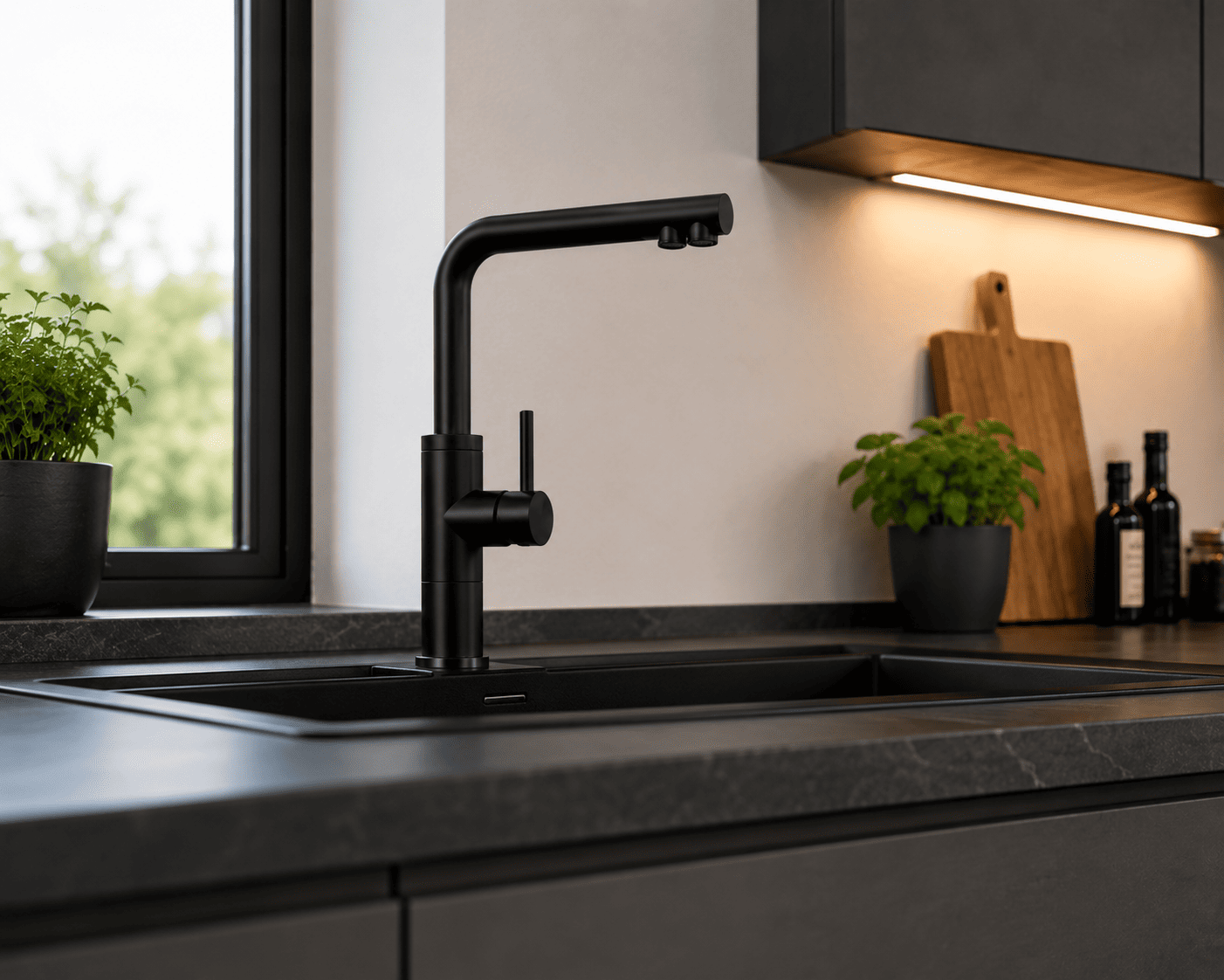 Karle - 3 Wege Wasserhahn - Schwarz
