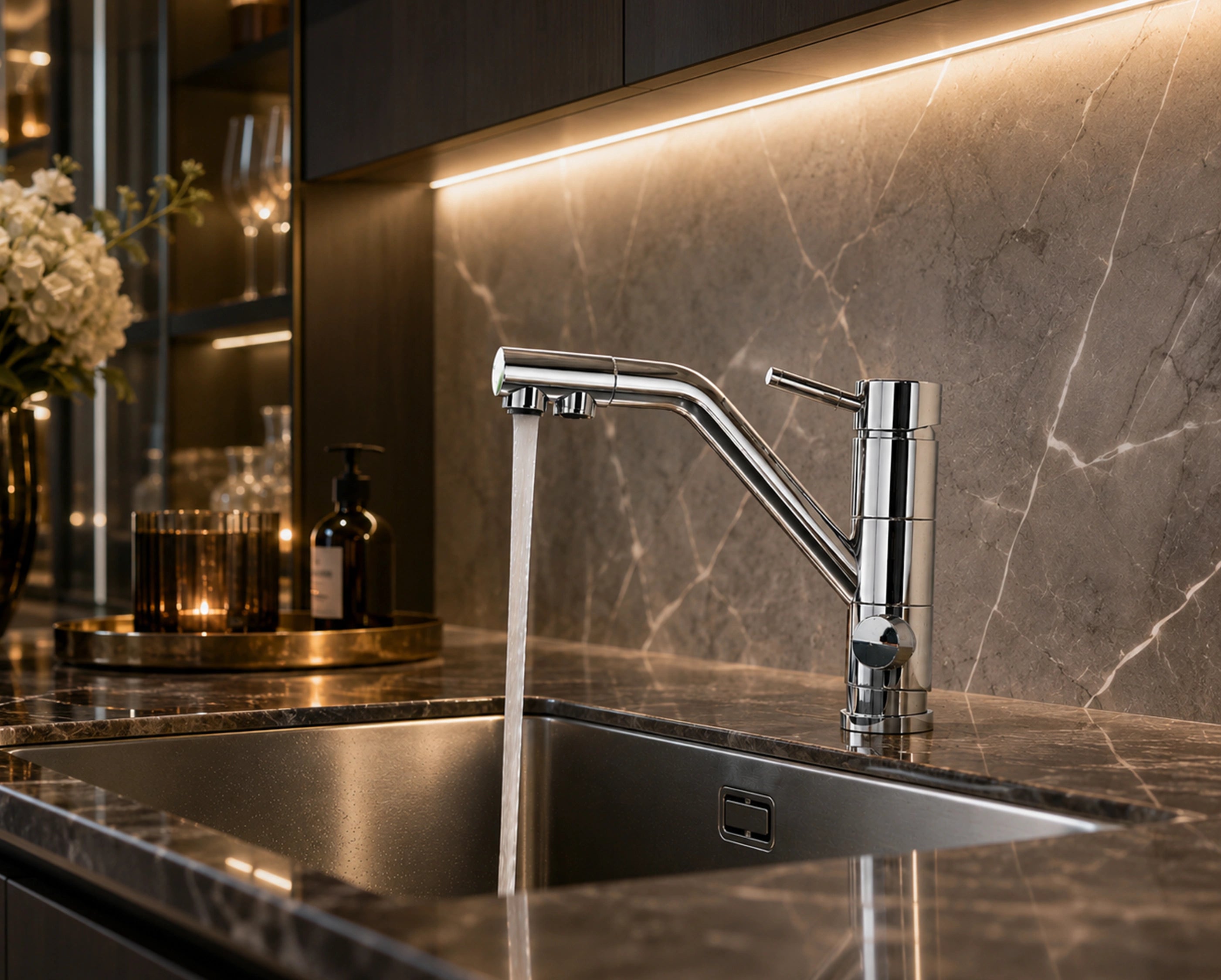 Karle - 3 Wege Wasserhahn - Chrome